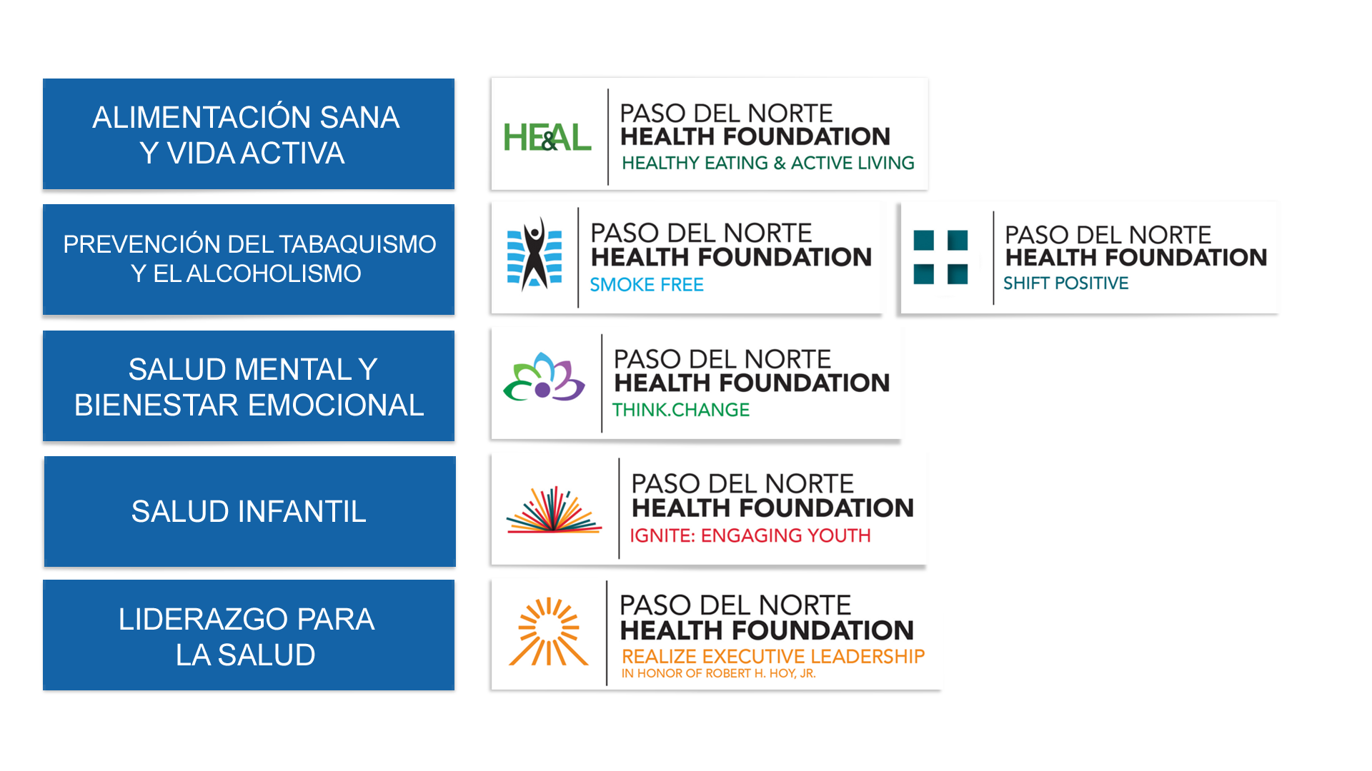 Priority Areas and Health Initiatives