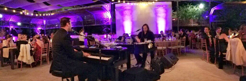 Grammy-nominated singer Amalia Mondragon and a pair of Dueling Pianos